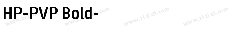 HP-PVP Bold字体转换